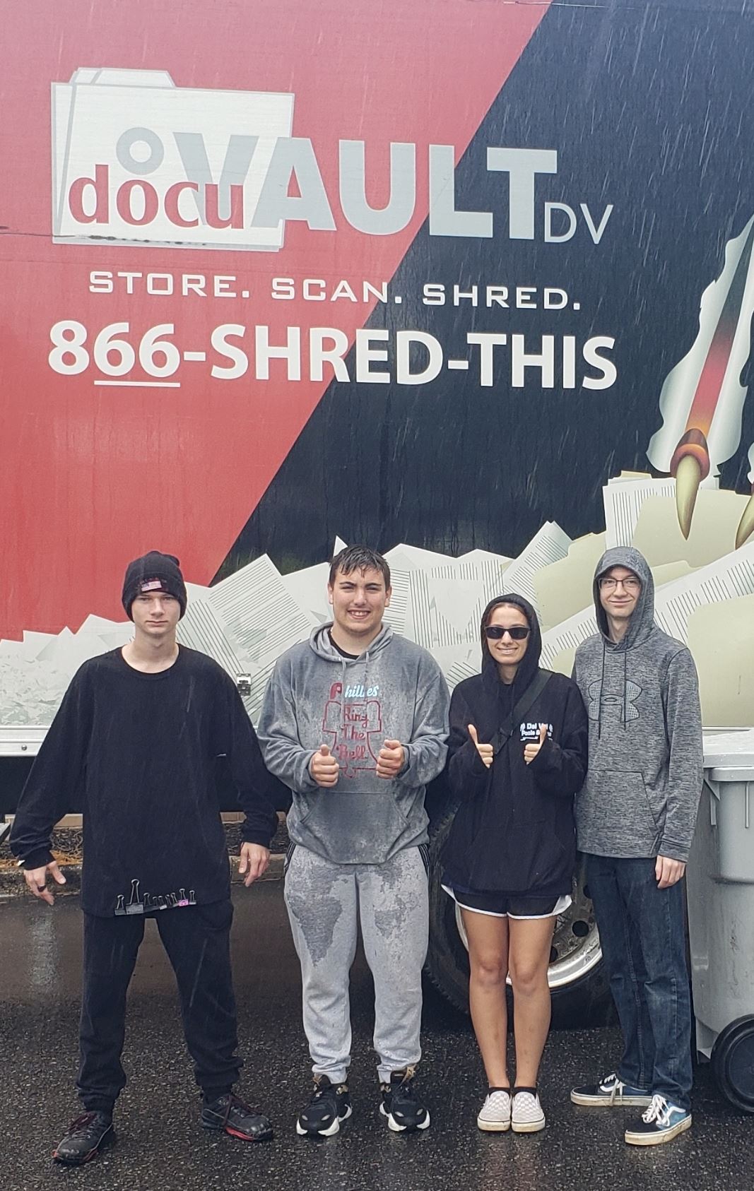 2023 May Shredding Event Students