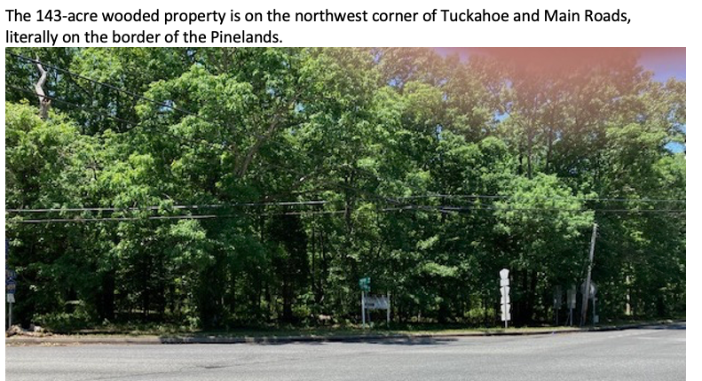 Photo of 143-acre preserved property at Tuckahoe and Main Roads