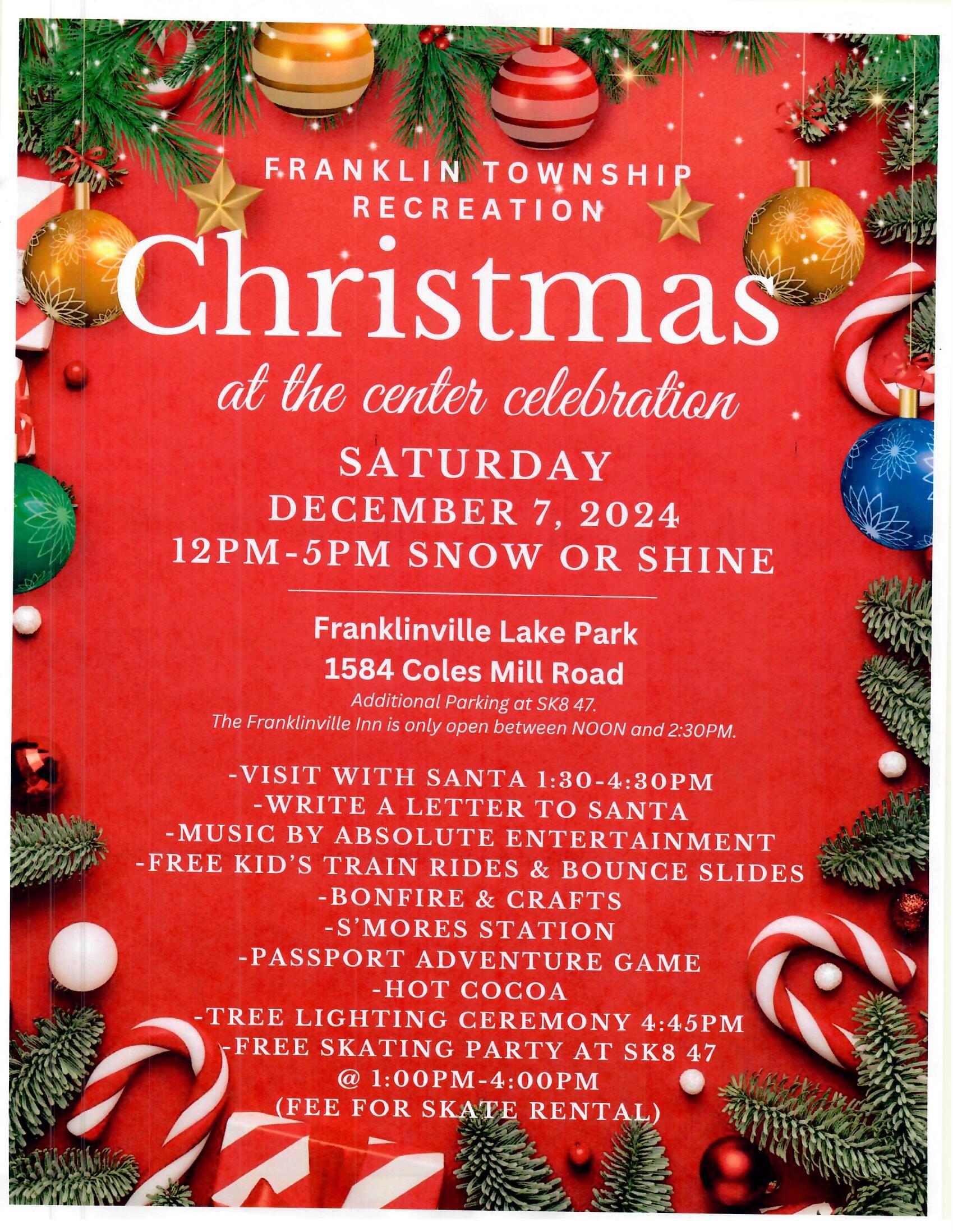 2024 Christmas at the Center Flier