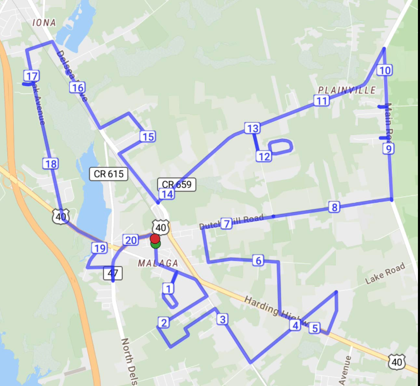 Malaga Fire Company Santa Route 2024