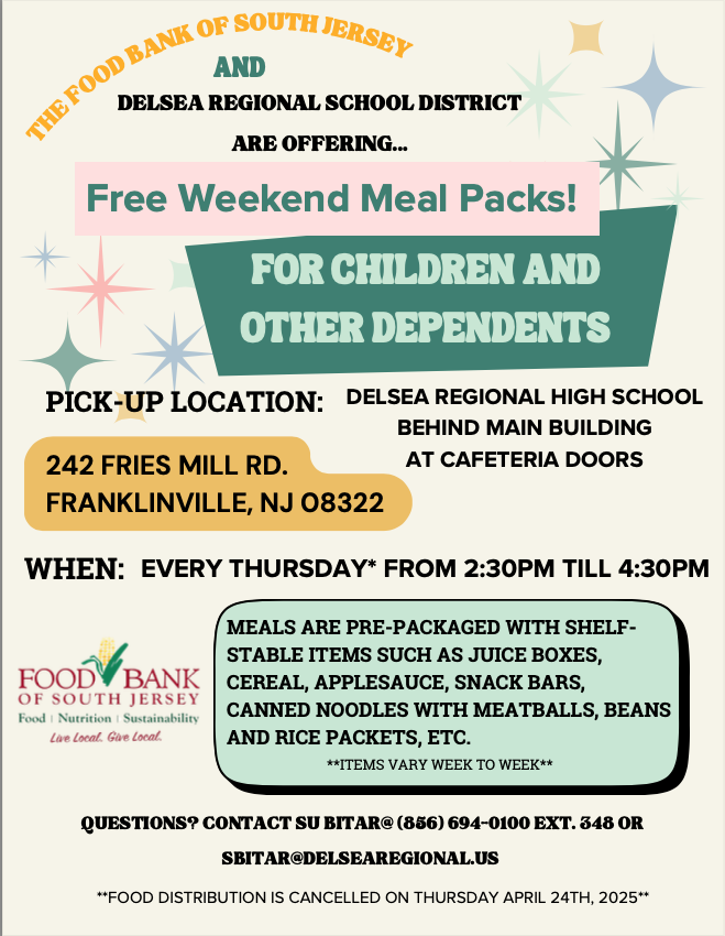 Free Weekend Meal Packs Flier