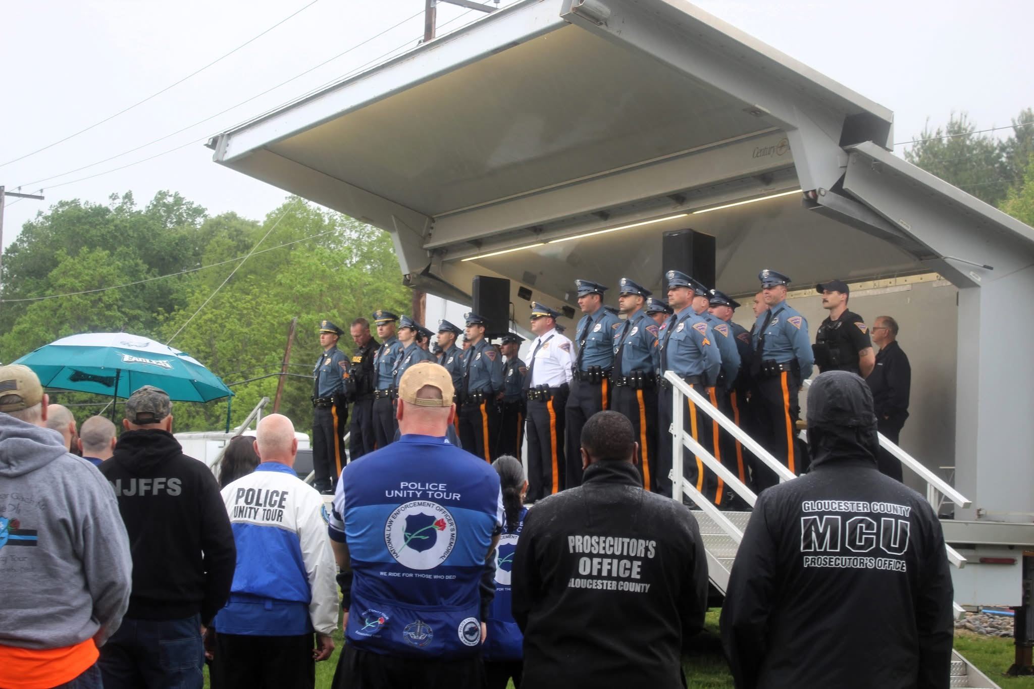 Malaga Park Dedication - Cops on stage