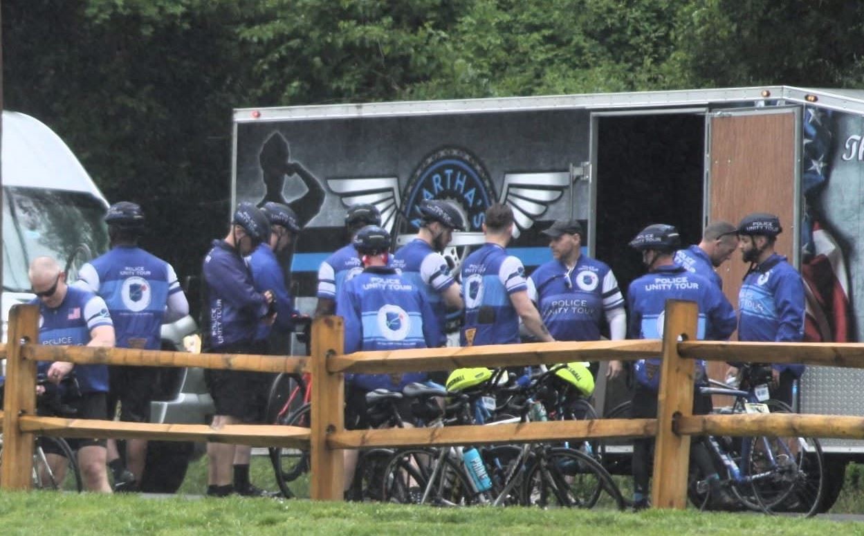 Malaga Park Dedication - Cops getting ready for tour