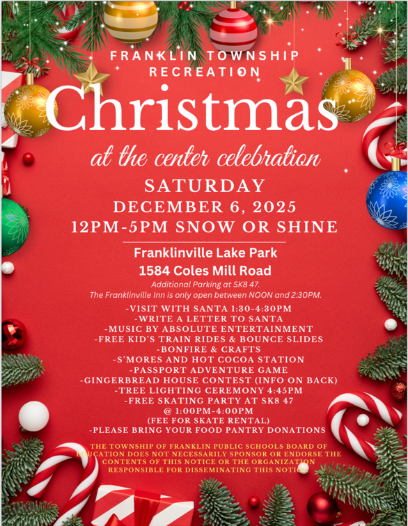 2025 Christmas at the Center Flier